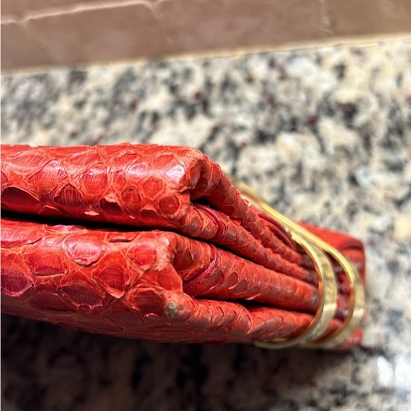 Michael Kors Python large hinge clutch. Authentic and beautiful - Picture 3 of 4